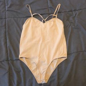 nude strappy body suit